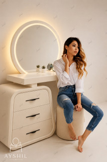 میزآرایش مدل آیسودا مدرن و زیبا مناسب جهیزیه عروس واتاق خواب زیبا