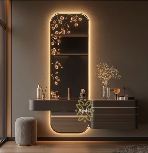 میز آرایش مدل جولیابا آینه قدی به همراه نورپردازی