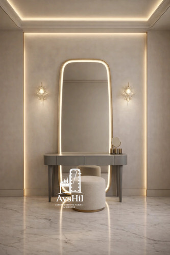 میز آرایش مدل پرنسا با آینه قدی